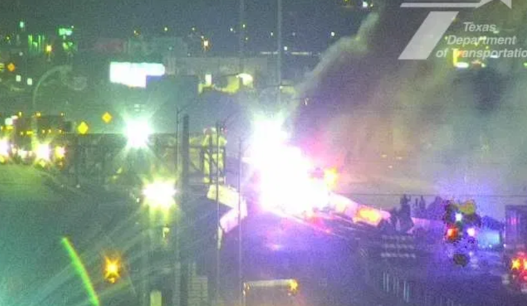 Fiery Semi-Truck Incident Closes I-10 East near Vinton, No Injuries Reported