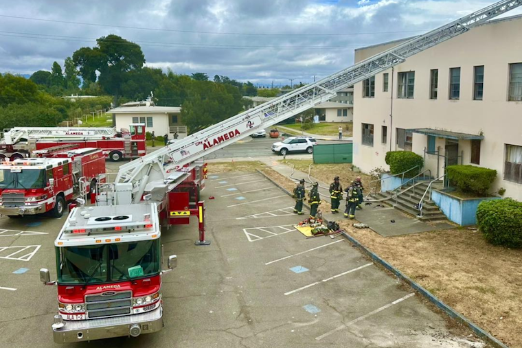 Firefighters Quell Blaze at Alameda Commercial Building, No Injuries Reported