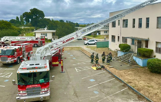 Firefighters Quell Blaze at Alameda Commercial Building, No Injuries Reported