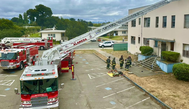 Firefighters Quell Blaze at Alameda Commercial Building, No Injuries Reported