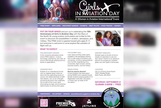 Flying Cloud Airport Hosts Girls in Aviation Day to Inspire Future Female Aviators in Eden Prairie