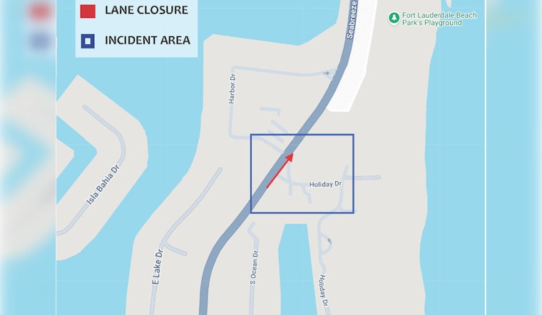 Fort Lauderdale Traffic Alert: Seabreeze Boulevard Squeezed by Water Main Break Repairs