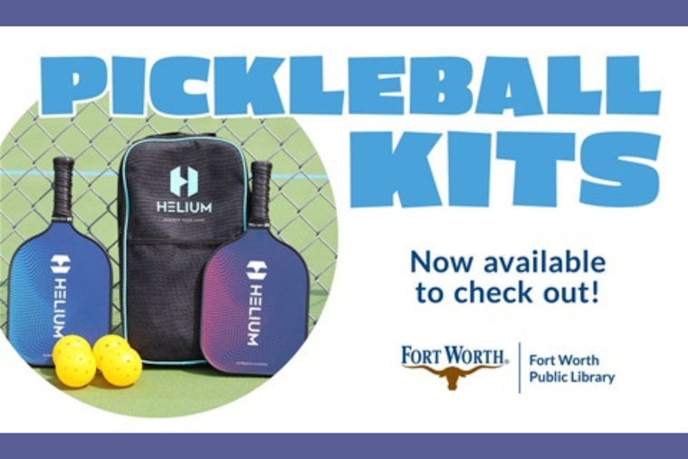 Fort Worth Public Library Serves Up Free Pickleball Kits Amid Sport's Soaring Popularity