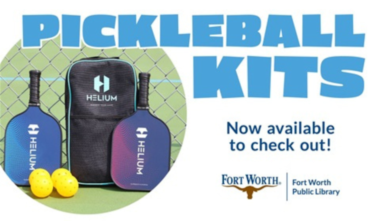 Fort Worth Public Library Serves Up Free Pickleball Kits Amid Sport's Soaring Popularity