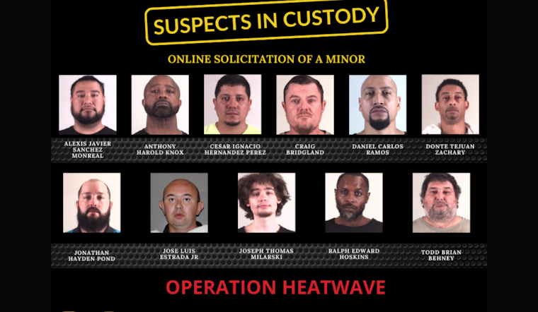 Fort Worth's Operation Heatwave Leads to 12 Arrests in Joint Agency Crackdown on Online Child Predator Suspects