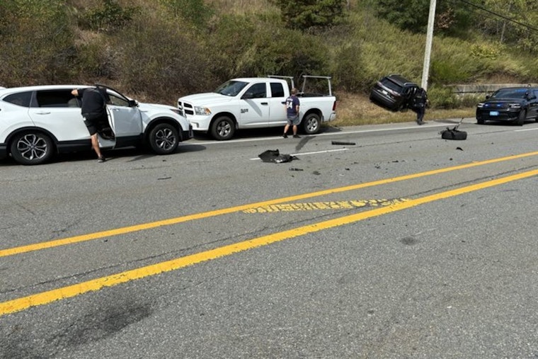 Four Injured, One Dog Perishes in Multi-Vehicle Collision on Bourne's Scenic Highway
