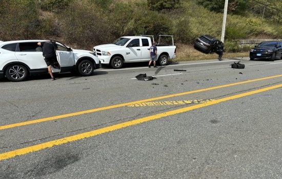 Four Injured, One Dog Perishes in Multi-Vehicle Collision on Bourne's Scenic Highway