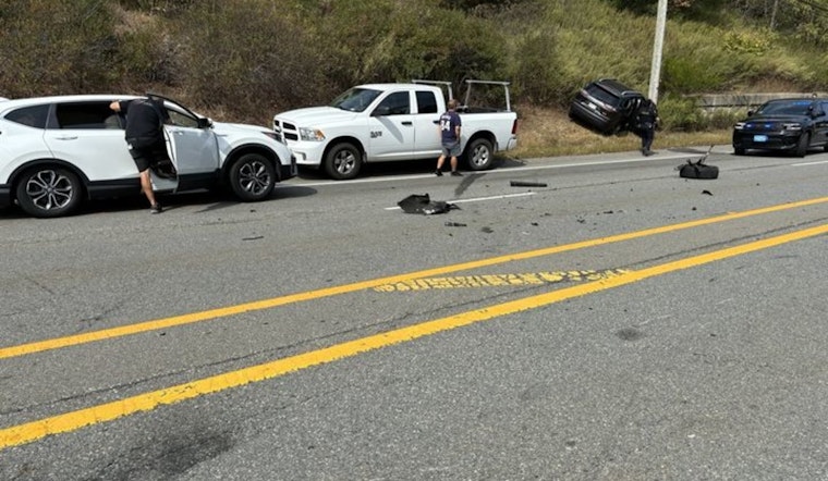 Four Injured, One Dog Perishes in Multi-Vehicle Collision on Bourne's Scenic Highway