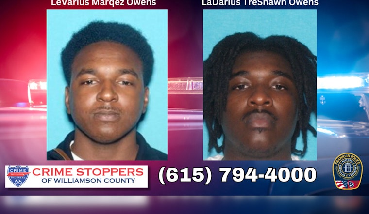 Franklin Police Apprehend Columbia Brothers Suspected of Elder Exploitation and Theft