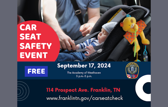 Franklin Police Department Hosts Car Seat Safety Event During National Child Passenger Safety Week