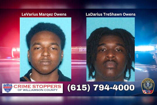 Franklin Police Seek Brothers LeVarius and LaDarius Owens for Elder Exploitation, Offer Reward for Tips Leading to Arrest