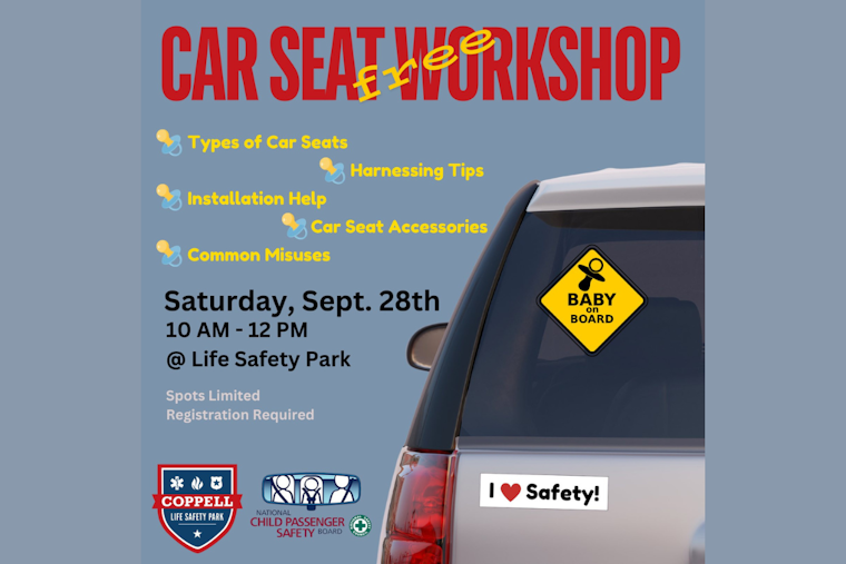 Free Car Seat Safety Workshop at Life Safety Park in Coppell This Saturday