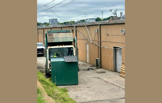 Frontier Trash Truck Contacts Power Line Causing Evacuation on S Cherry Lane in White Settlement