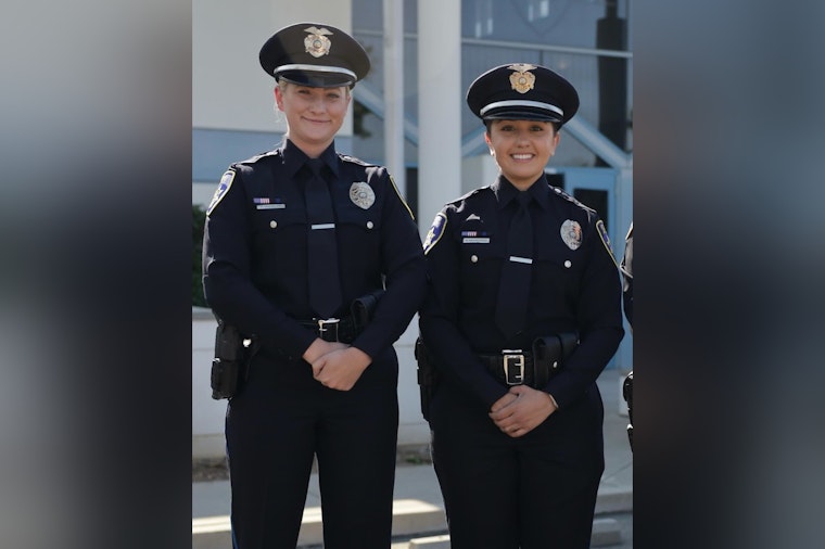 Galt Police Officers Nicholas and Miramontes Honored on National Police Woman's Day for Completing Field Training