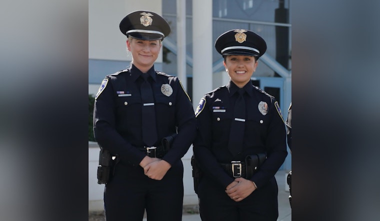 Galt Police Officers Nicholas and Miramontes Honored on National Police Woman's Day for Completing Field Training