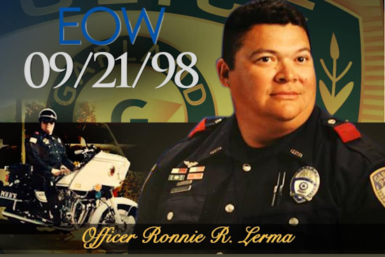 Garland Community and Police Department Honor Officer Ronnie Lerma on Anniversary of His Line-of-Duty Death