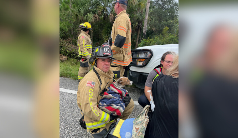 Geneva Firefighter Extends Heroic Efforts to Save Dog After Mims Traffic Accident