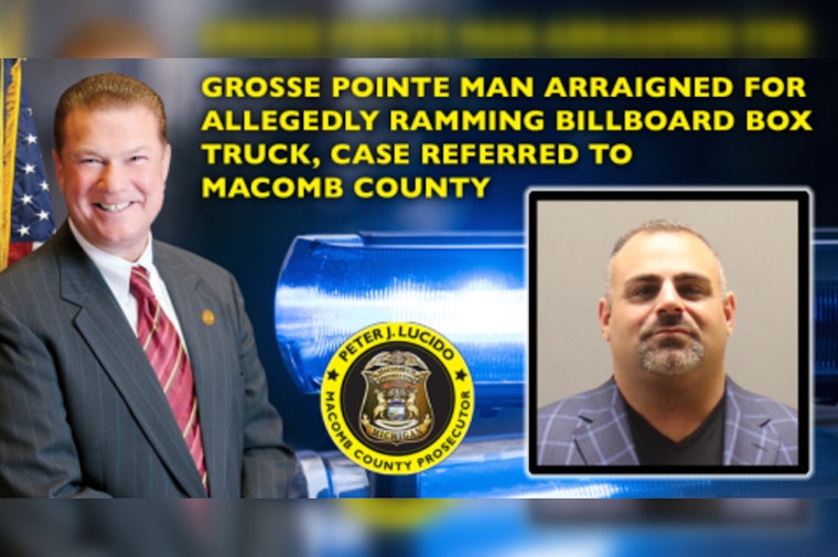 Grosse Pointe Resident Charged After Allegedly Using Vehicle to Attack Billboard Truck