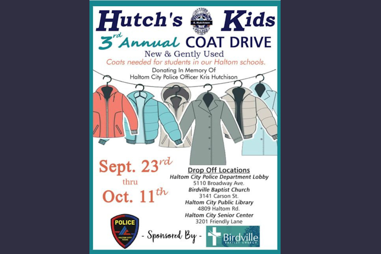 Haltom City Honors Late Officer with 'Hutch's Kids' Coat Drive for Schoolchildren