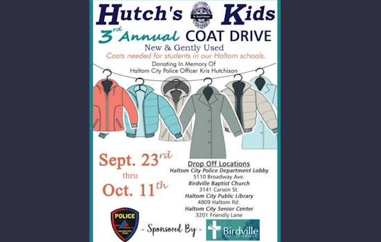 Haltom City Honors Late Officer with 'Hutch's Kids' Coat Drive for Schoolchildren