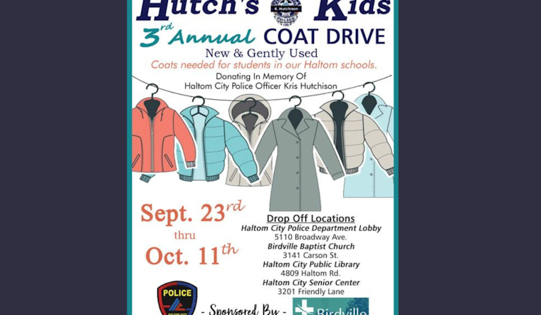 Haltom City Honors Late Officer with 'Hutch's Kids' Coat Drive for Schoolchildren