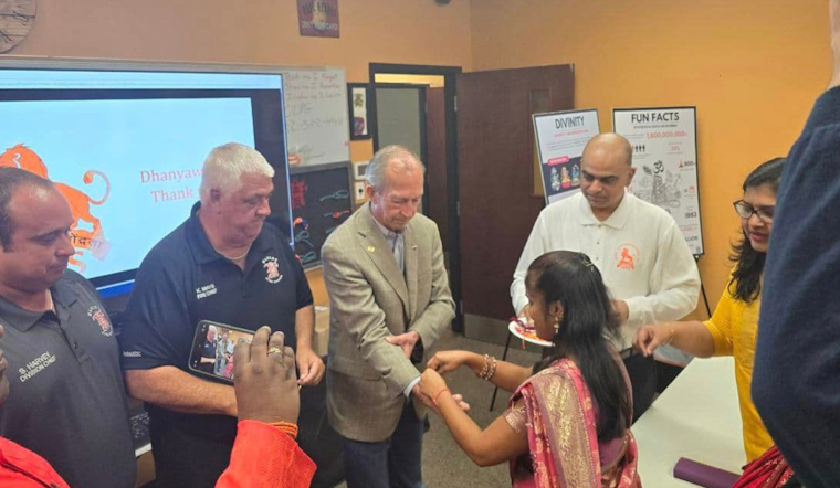 Haslet Mayor and Fire Department Embrace Cultural Unity with Raksha Bandhan Celebration