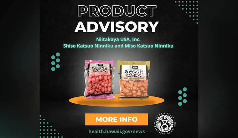Hawai‘i Department of Health Recalls Niitakaya Pickled Garlic for Undisclosed Fish Allergens