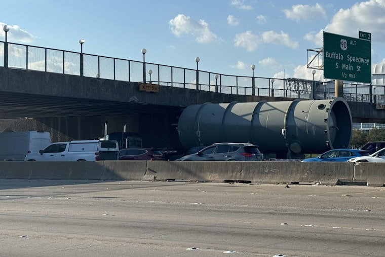 Heavy Truck Strikes Pedestrian Bridge Near NRG Park, Disrupts Houston I-610 Traffic