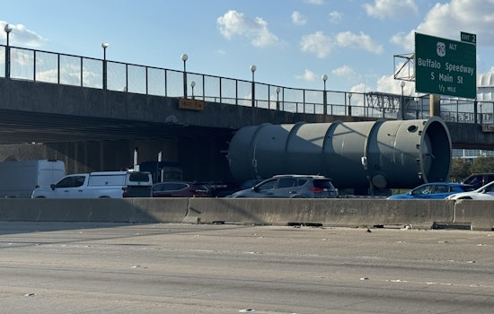 Heavy Truck Strikes Pedestrian Bridge Near NRG Park, Disrupts Houston I-610 Traffic