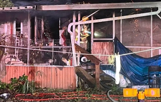 Hernando County Firefighter Hospitalized After Battling Blaze in Brooksville