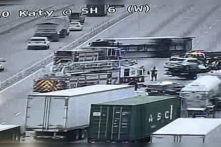 Houston Commute Hindered by Major Truck Collision on I-10 Katy Freeway Near SH 6