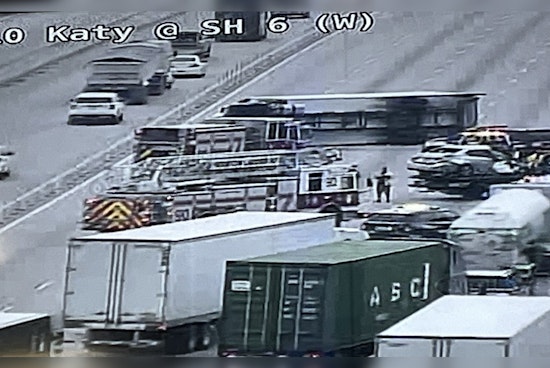 Houston Commute Hindered by Major Truck Collision on I-10 Katy Freeway Near SH 6