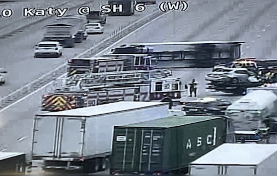 Houston Commute Hindered by Major Truck Collision on I-10 Katy Freeway Near SH 6