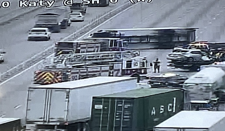 Houston Commute Hindered by Major Truck Collision on I-10 Katy Freeway Near SH 6
