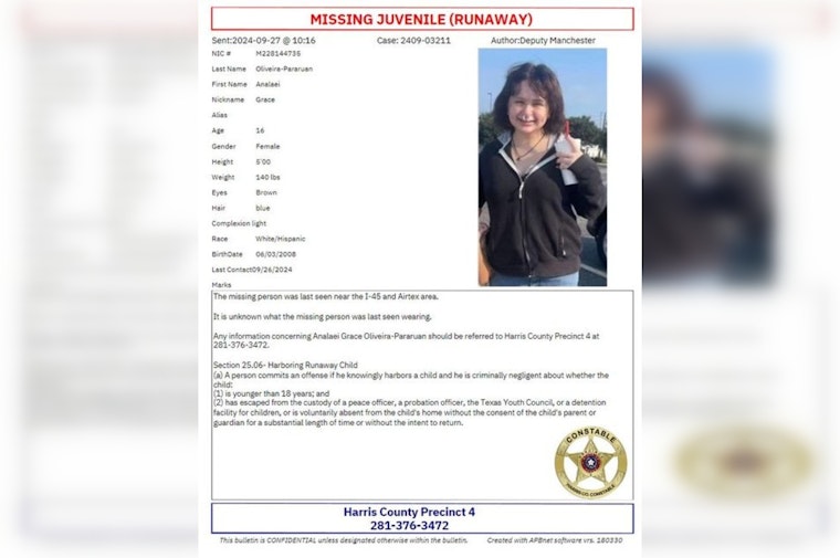 Houston Teen Analaei Oliveira-Pararuan Still Missing, Officials and Community Rally to Aid Search Effort