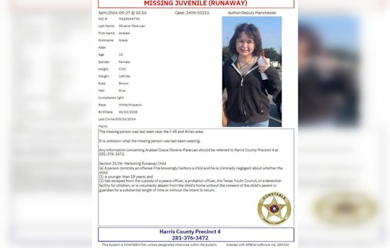 Houston Teen Analaei Oliveira-Pararuan Still Missing, Officials and Community Rally to Aid Search Effort
