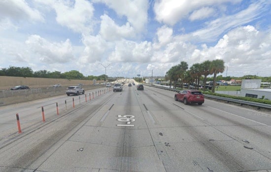 I-95 Southbound Reopens After Multi-Vehicle Crash and Fuel Spillage in NW Miami-Dade