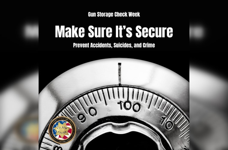 Folsom Police Highlight Gun Storage Check Week in Suicide Prevention Month, Offer Free Safety Locks