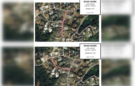 Road Resurfacing to Disrupt Traffic in Līhu‘e, Schedule Your Detours for Oct 1-4
