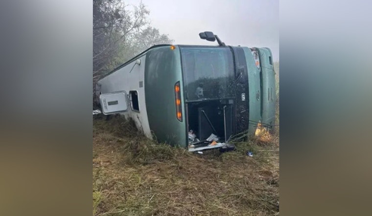 Injuries Reported After Dense Fog Leads to Pickup Truck Collision With Prisoner Transport Bus Near Perkins, Oklahoma