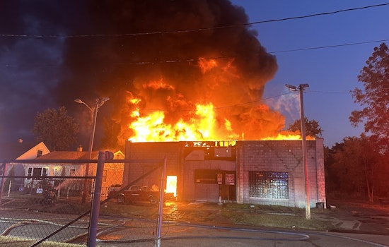 Investigation Underway After Suspicious Blaze Engulfs Former G&G Grocery Store in Benton Harbor