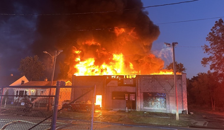 Investigation Underway After Suspicious Blaze Engulfs Former G&G Grocery Store in Benton Harbor