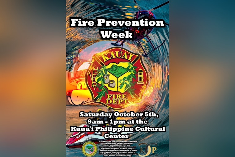 Kaua‘i Unites for Fire Prevention with Educational Event Featuring Kaua‘i Fire Department and Cultural Center