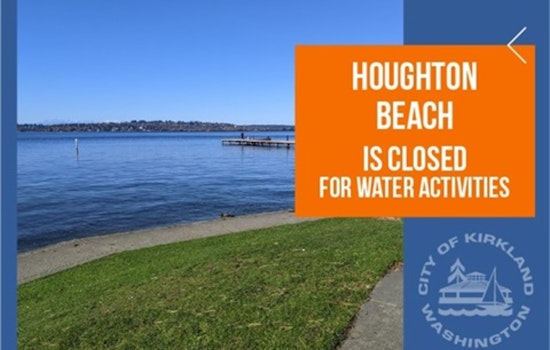 Kirkland's Houghton Beach Park Issues No-Swim Advisory for People and Pets Amid High Bacteria Levels