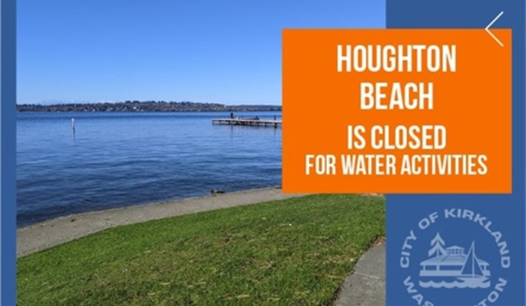 Kirkland's Houghton Beach Park Issues No-Swim Advisory for People and Pets Amid High Bacteria Levels