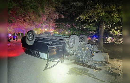 Knoxville Police Arrest DUI Suspect After SUV Flips in World's Fair Park Near University of Tennessee