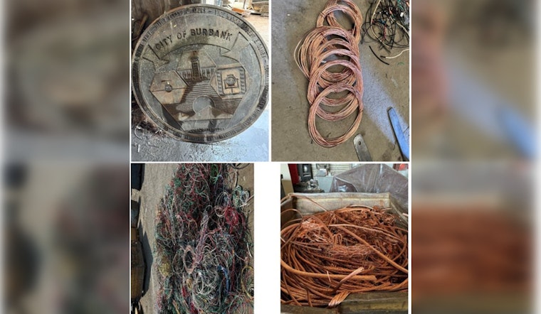 LAPD Recovers Stolen Burbank Plaque and Thousands of Pounds of Wire Amid Crackdown on Metal Theft