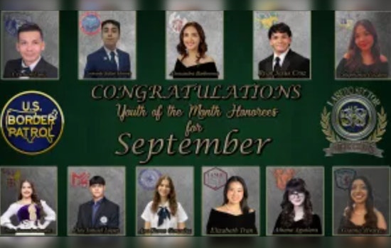 Laredo Sector Border Patrol Honors High School Seniors with Inaugural Youth of the Month Accolades