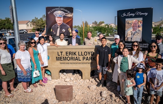Las Vegas Honors Fallen Officer Lt. Erik Lloyd with Park Dedication Ceremony