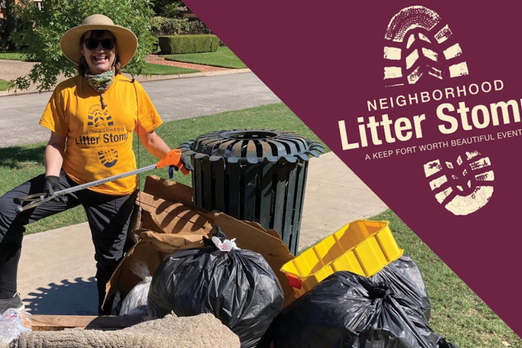 Last Chance to Join the Fort Worth Neighborhood Litter Stomp Cleanup Event on Oct. 5